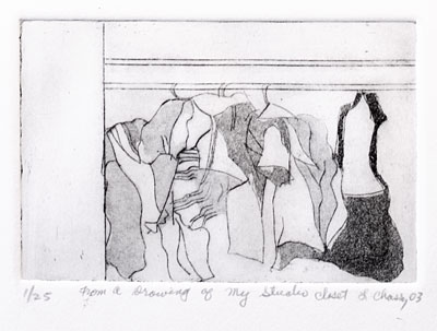 From a Drawing of my Studio Closet